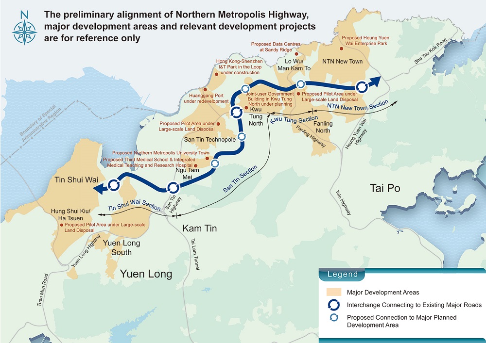 Layout Plan of Northern Metropolis Highway