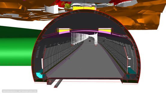 於中九龍幹線工程項目中使用建築信息模擬製作的衝突分析